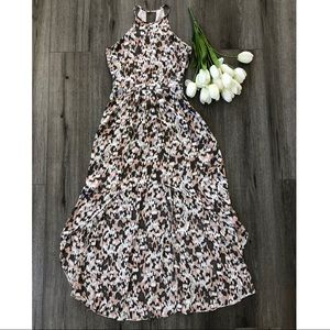 ANGL patterned high-low dress